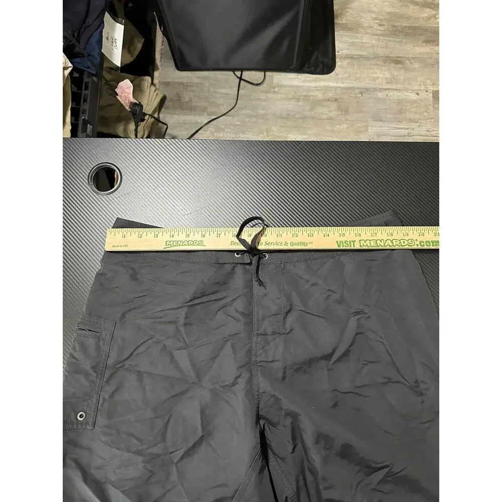 Patagonia Mens Paddler Board Shorts Black Nylon Size 38